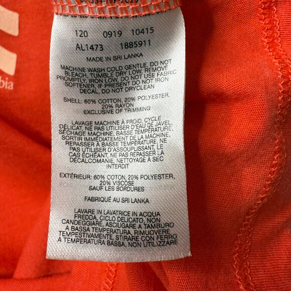 Columbia Womens Bluff Mesa Fitted Tank Top Lightweight Coral Orange Size‎ L NWOT - Picture 7 of 8